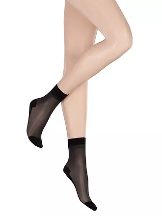 KUNERT | Söckchen "Cotton Sole" (Cashmere) | schwarz